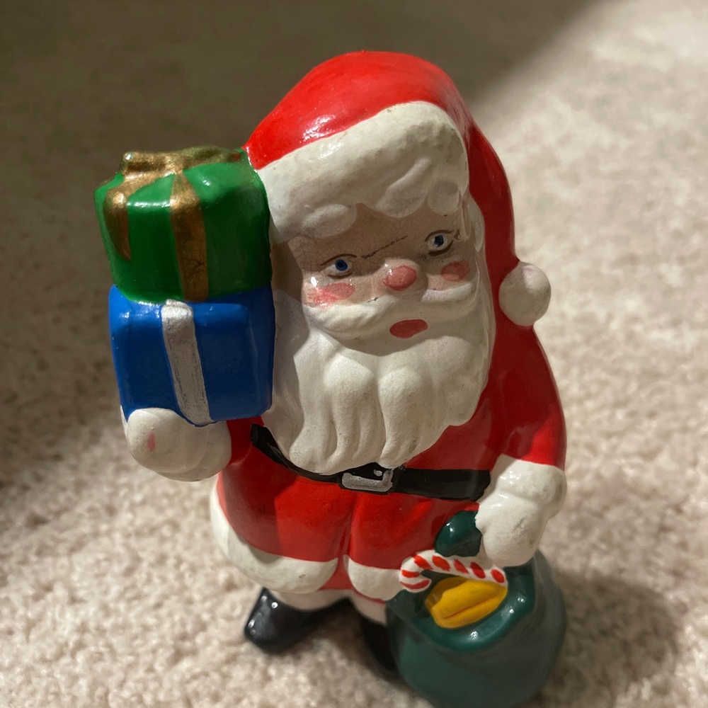 Ceramic Santa vintage yozie mold